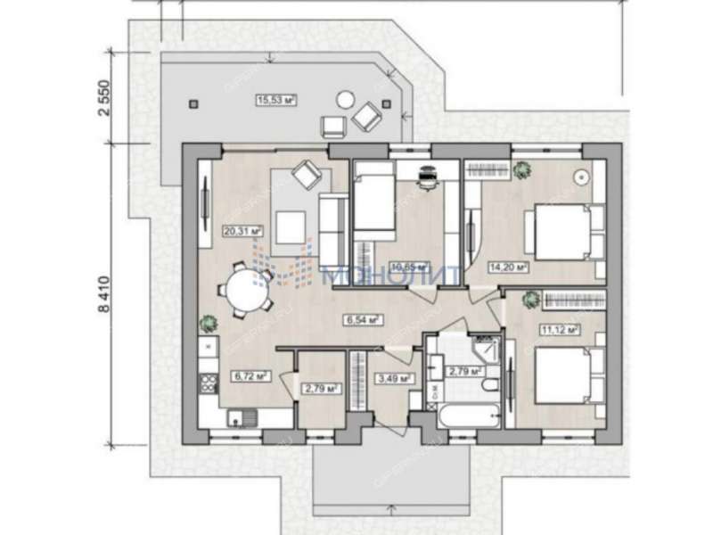 дом на улице Владыкино мкр, Главная Аллея деревня Кожевенное