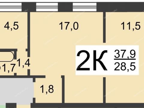 2-komnatnaya-ul-volkova-d-12 фото