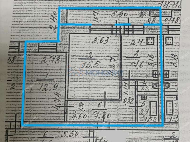 двухкомнатная квартира на Берёзовской улице дом 111