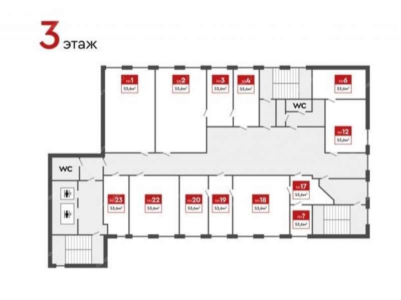 помещение под офис на улице Новикова-Прибоя