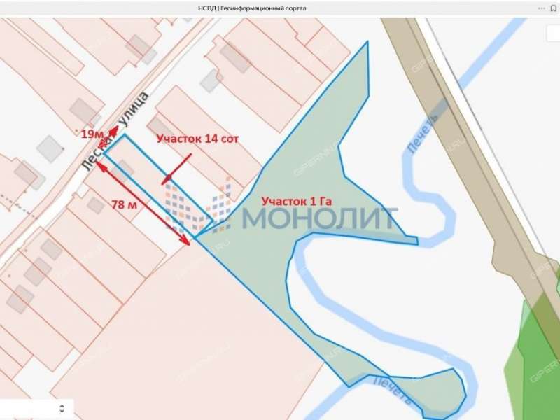 земельный участок 114 соток Лесная улица деревня Александровка