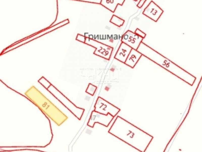 земельный участок 20 соток деревня Гришманово