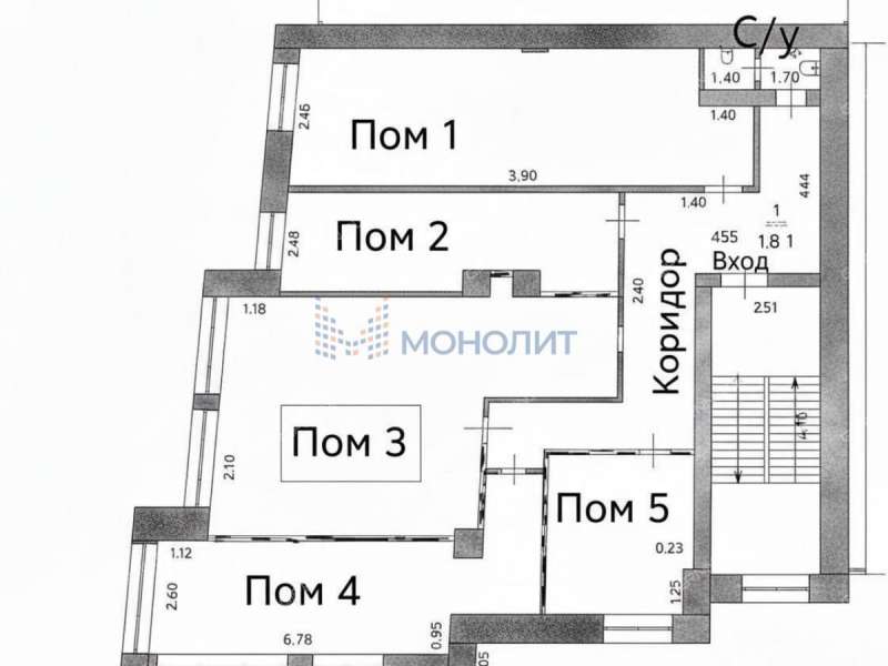 помещение под офис на улице Фрунзе город Бор