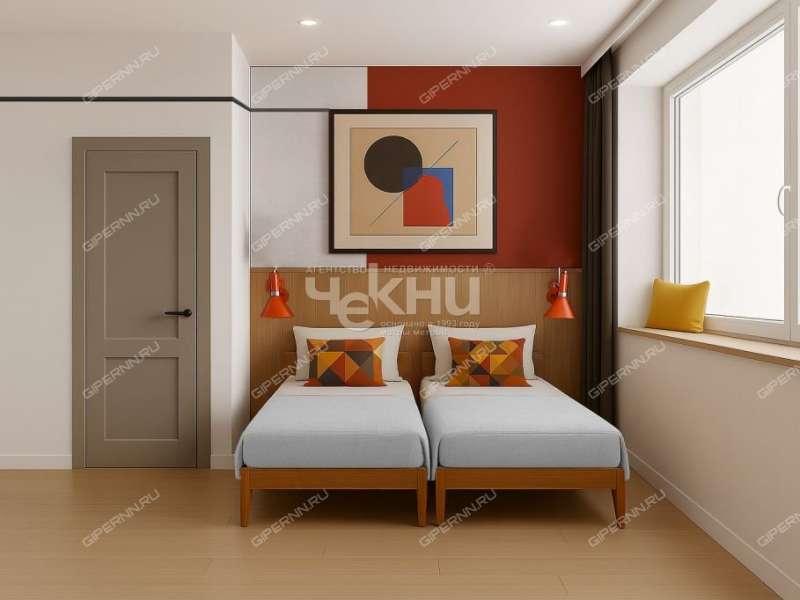 однокомнатная квартира на Алексеевской улице дом 24/27