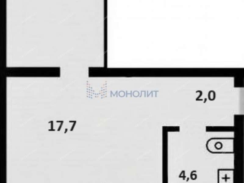 двухкомнатная квартира на улице Добролюбова дом 7