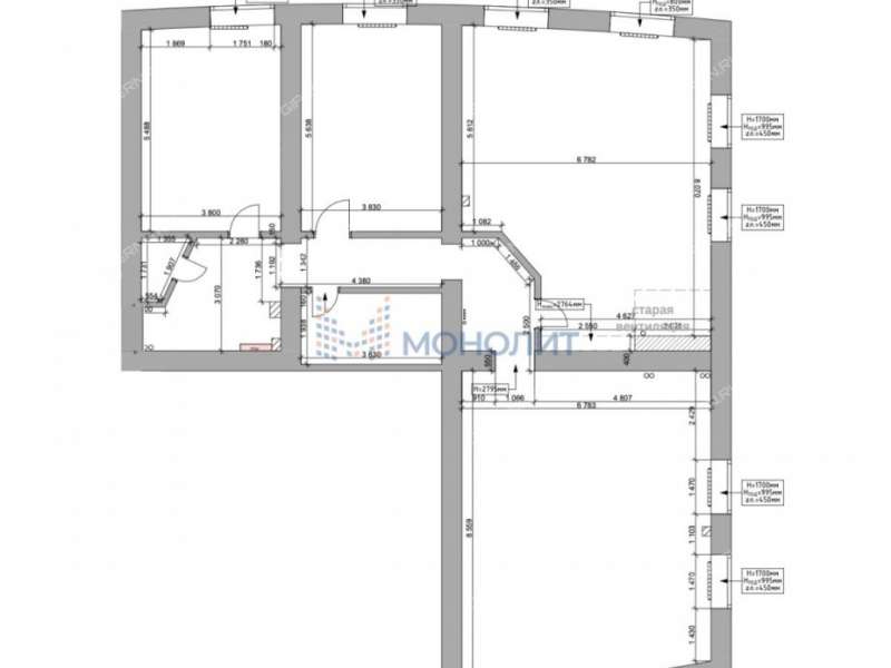 помещение под торговую площадь, недвижимость под гостиничный бизнес на Грузинской улице