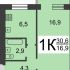 однокомнатная квартира на улице Юлиуса Фучика дом 15