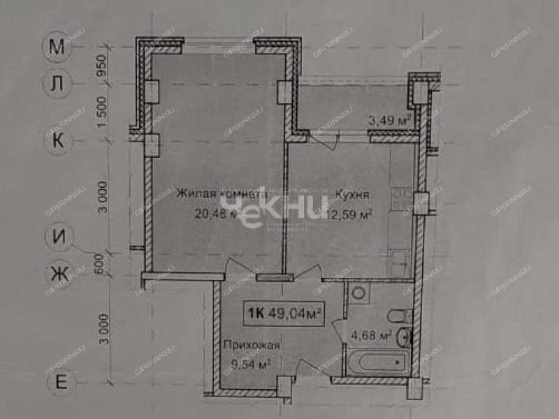 однокомнатная квартира на улице Карла Маркса дом 54