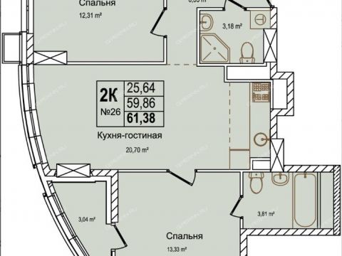 2-komnatnaya-ul-krasnyh-zor-23d фото