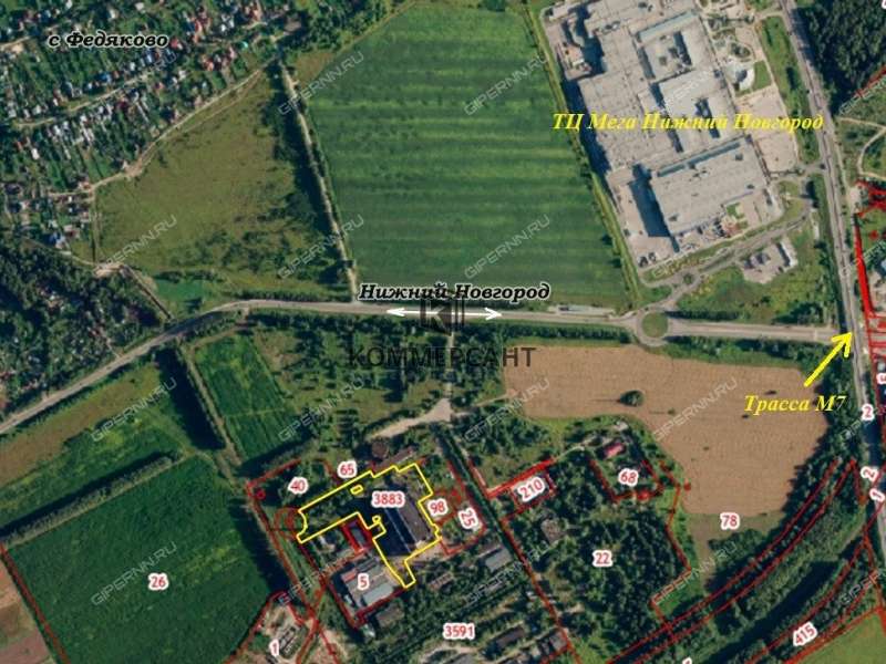 земельный участок под коммерческое использование в Кстовском районе Нижегородской области