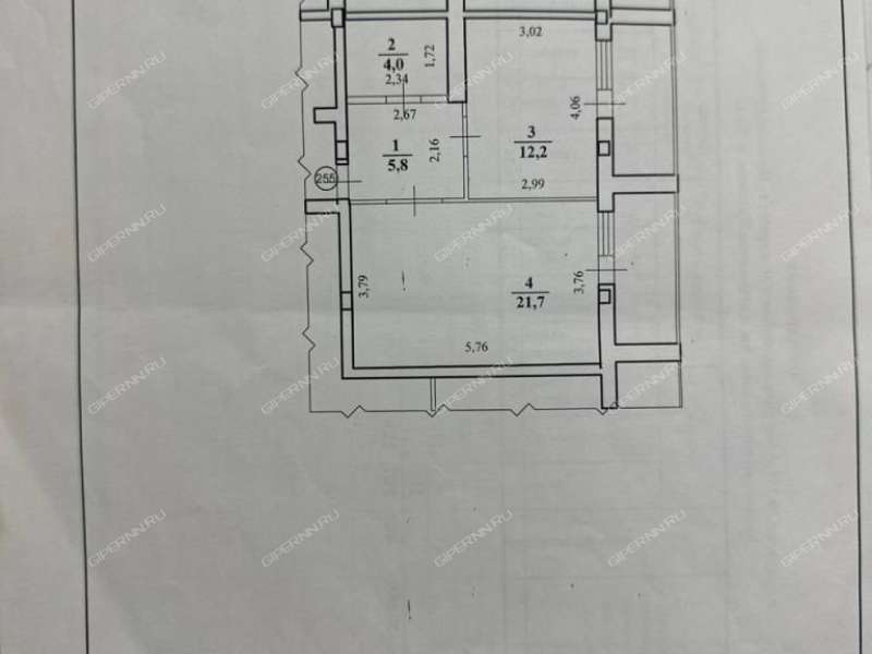однокомнатная квартира на улице Александра Хохлова дом 1
