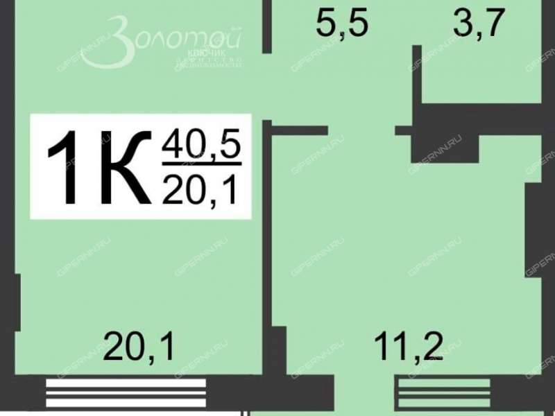 однокомнатная квартира на Красноармейской улице дом 26 город Дзержинск