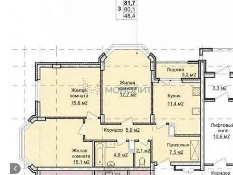 3-komnatnaya-ul-akademika-saharova-d-105-k1 фото