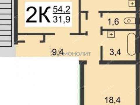 2-komnatnaya-prosp-gagarina-d-90 фото