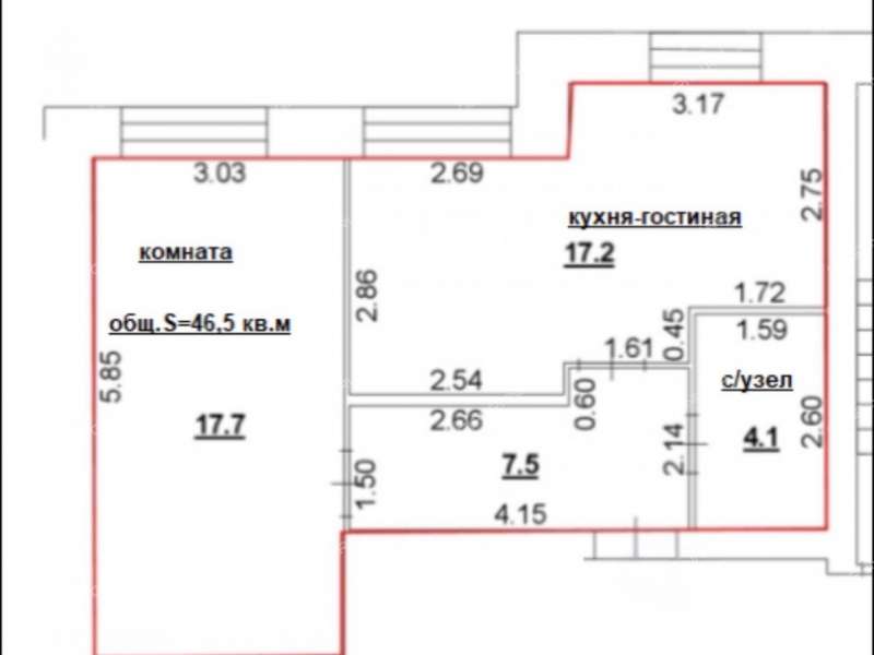 однокомнатная квартира на улице Герцена дом 6, к3 город Кстово